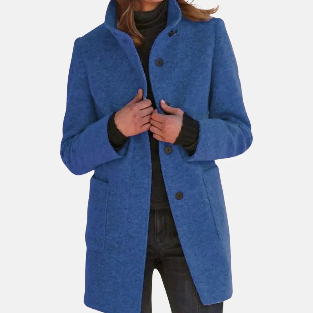 Vintage Tweed Frakk med Sofistikert Sjarme