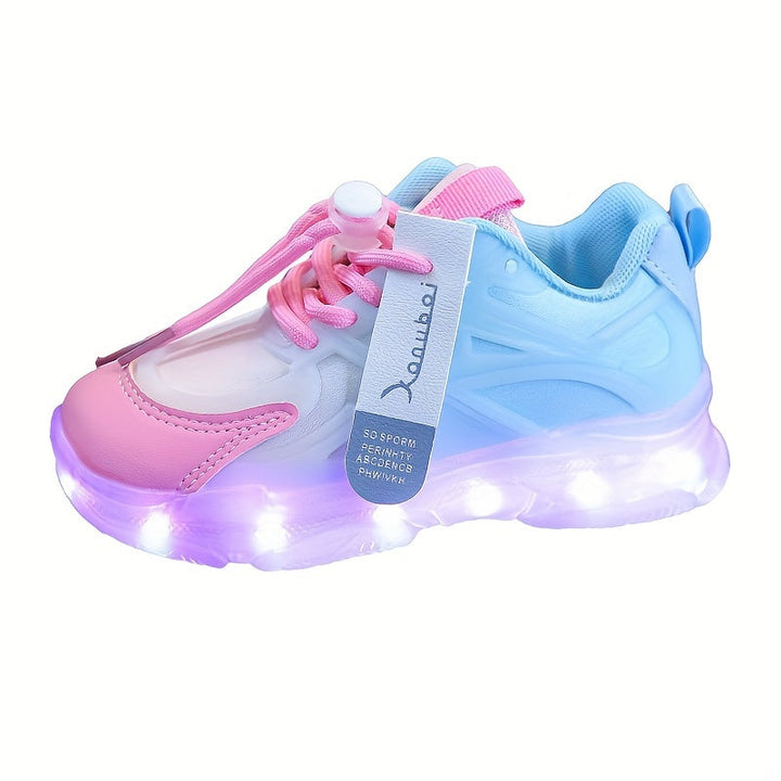 Lysende Sneakers for Barn – Fargerike, LED-Belysning for et Lekent Look