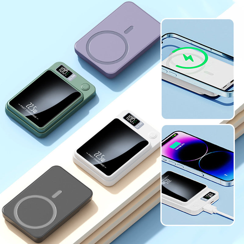 Powerbank 20 000 mAh | 22,5 W hurtiglading & 15 W trådløs Qi-lading