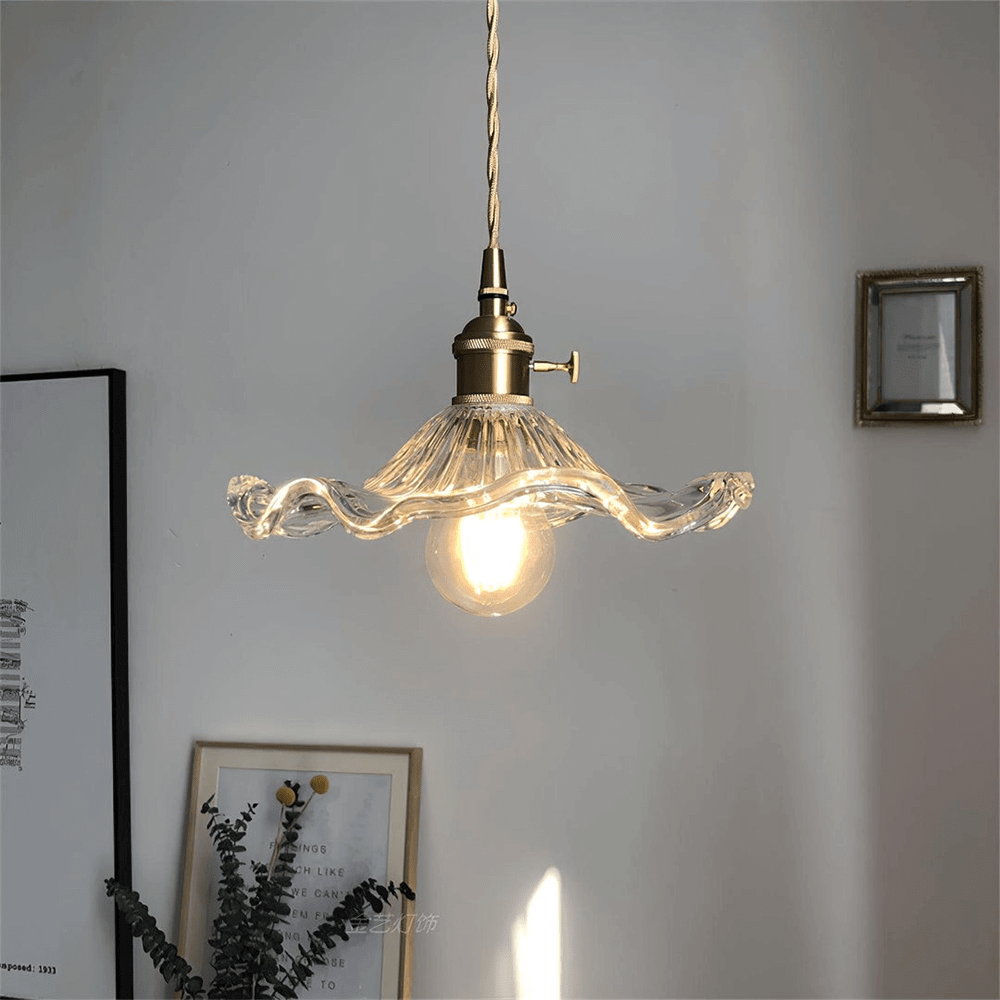 Hibiscus-hengelampe - koselig LED-belysning