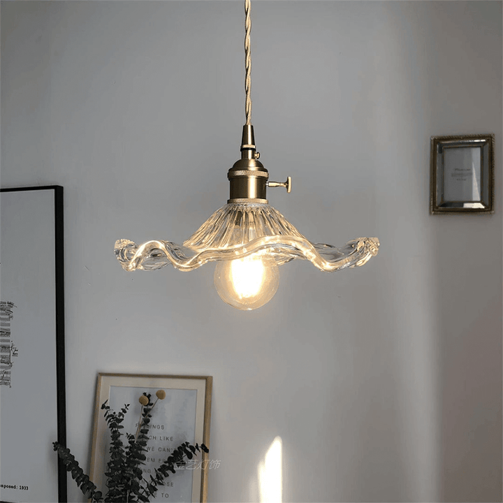 Hibiscus-hengelampe - koselig LED-belysning
