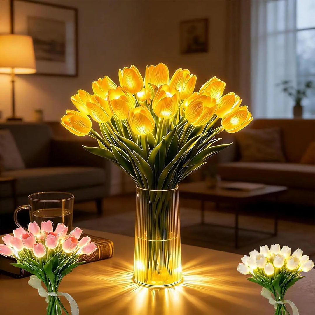 Koselig LED-blomsterlampe for varmt, stemningsfullt lys