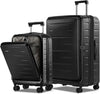 Utvidbar hardcase-koffert med frontlomme og TSA-lås