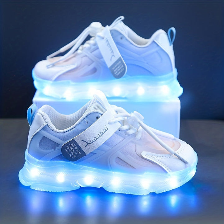 Lysende Sneakers for Barn – Fargerike, LED-Belysning for et Lekent Look