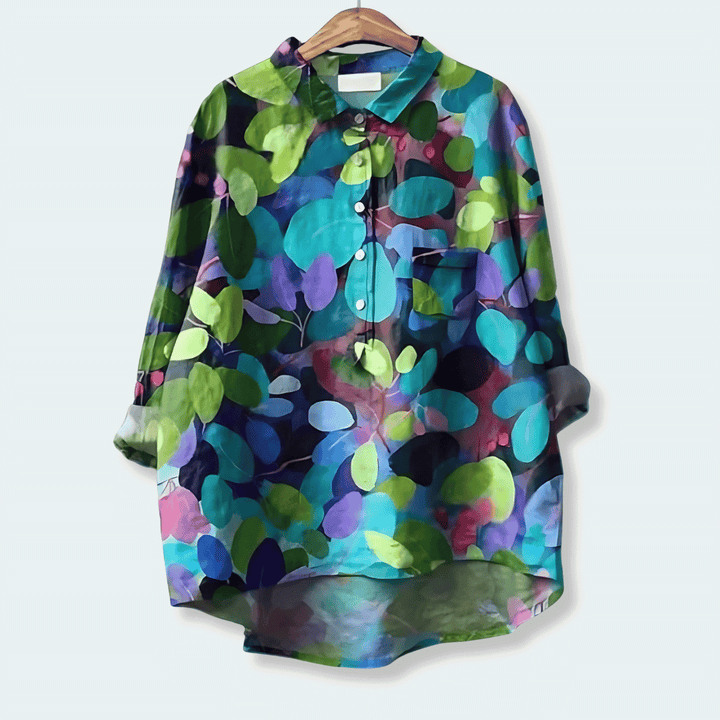 Kvinners Løse Passform Lang Bluse