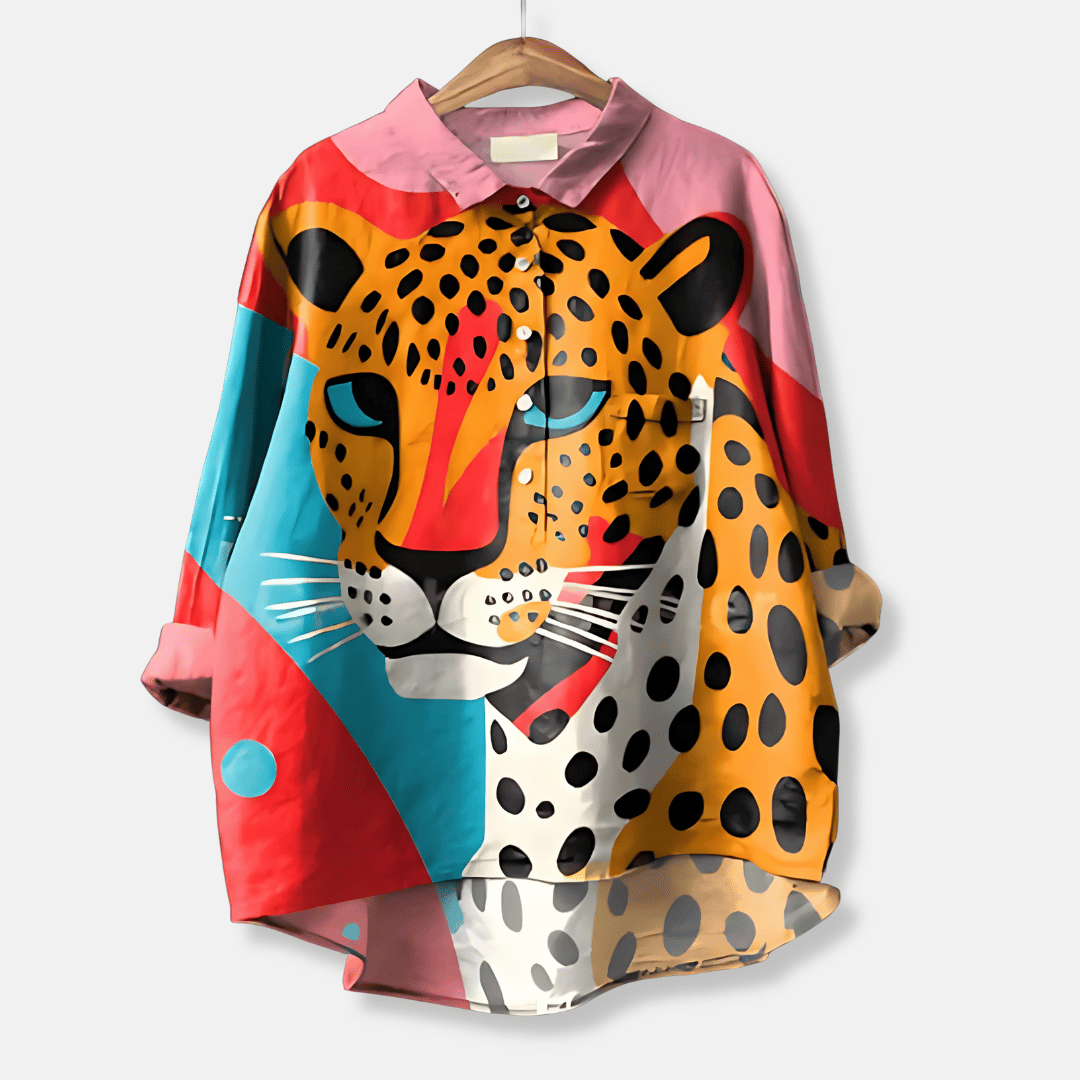 Kvinners Løse Passform Lang Bluse