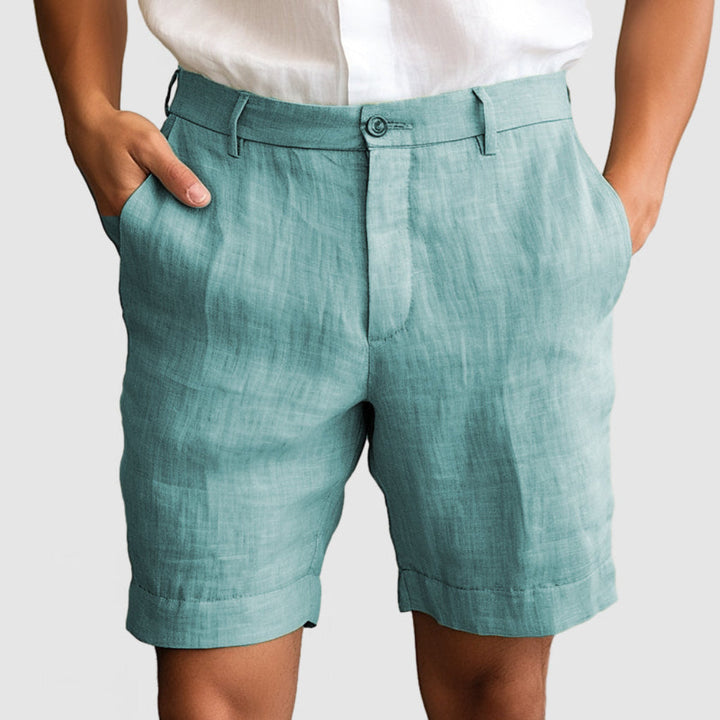 Herre Casual Bomull Lin Shorts