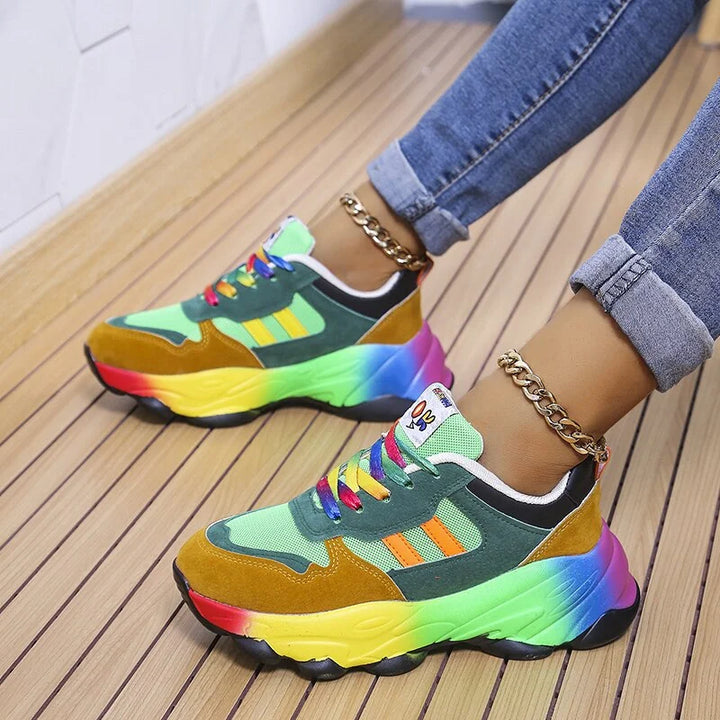 Fargerike sneakers for kvinner – Solenya