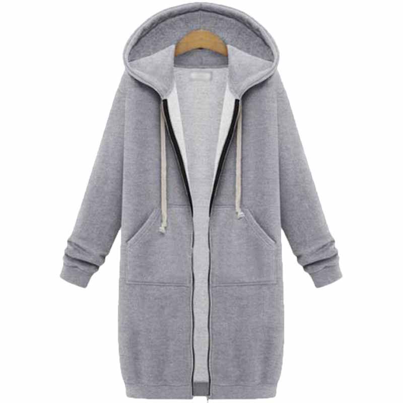 Rento pitkä naisten neuletakki - CozyZip