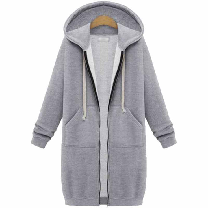 Rento pitkä naisten neuletakki - CozyZip