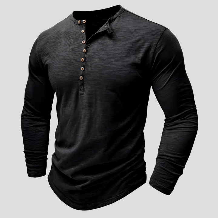 Løs Men’s Bomull Skjorte – Casual Hverdag Stil
