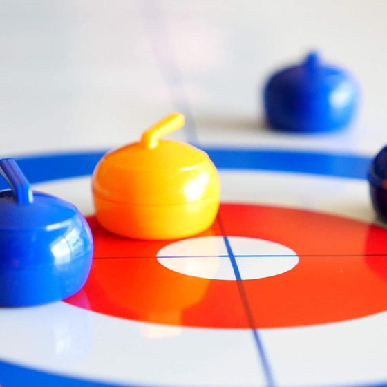 Miniatyr Curling-spill for Hjemmet med Glatte Steiner og Magnetiske Køller