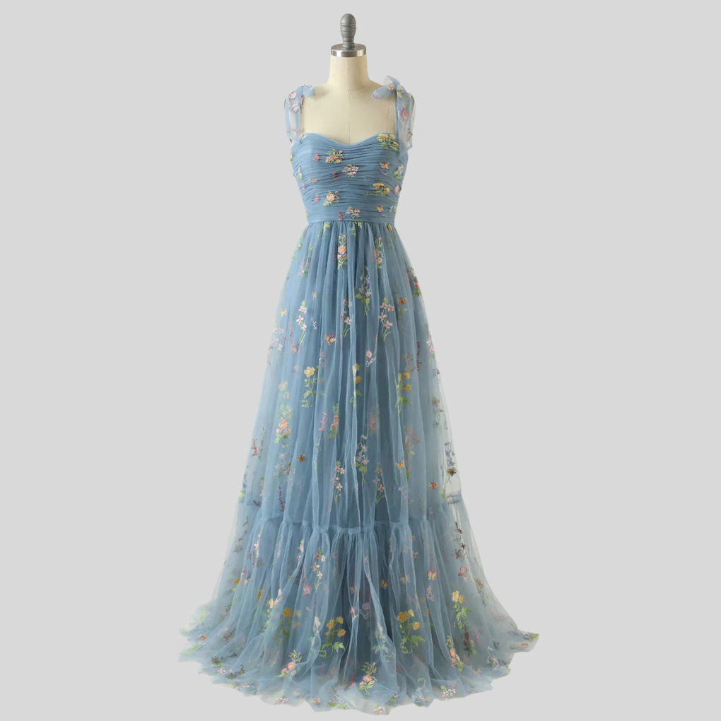 Elegant Brodert Tulle Ballkjole – Uttalelse Kveldsantrekk