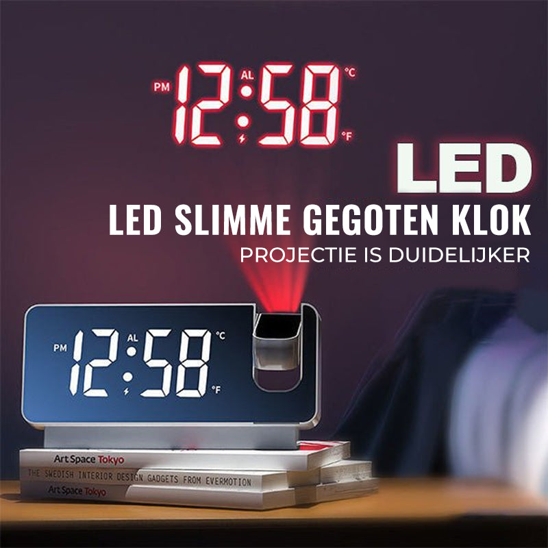Moderne alarmklokke-projektor | Multifunksjonsvekkerklokke med projeksjon