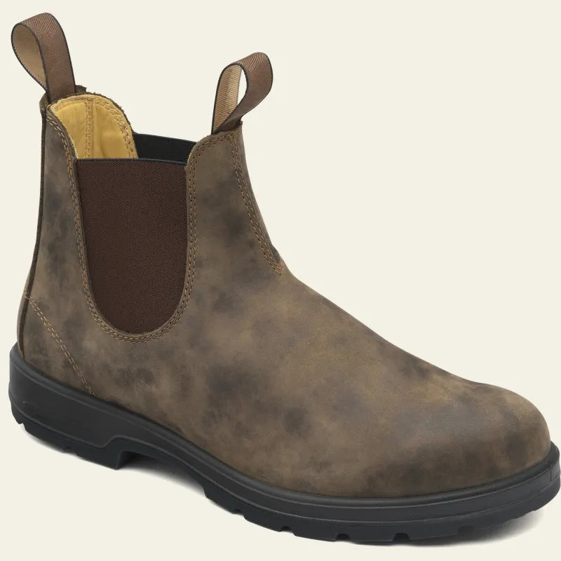 Vanntette Chelsea-støvler til Herre – Svart Skinn, Slip-On Design for Uformelle Anledninger og Regnvær