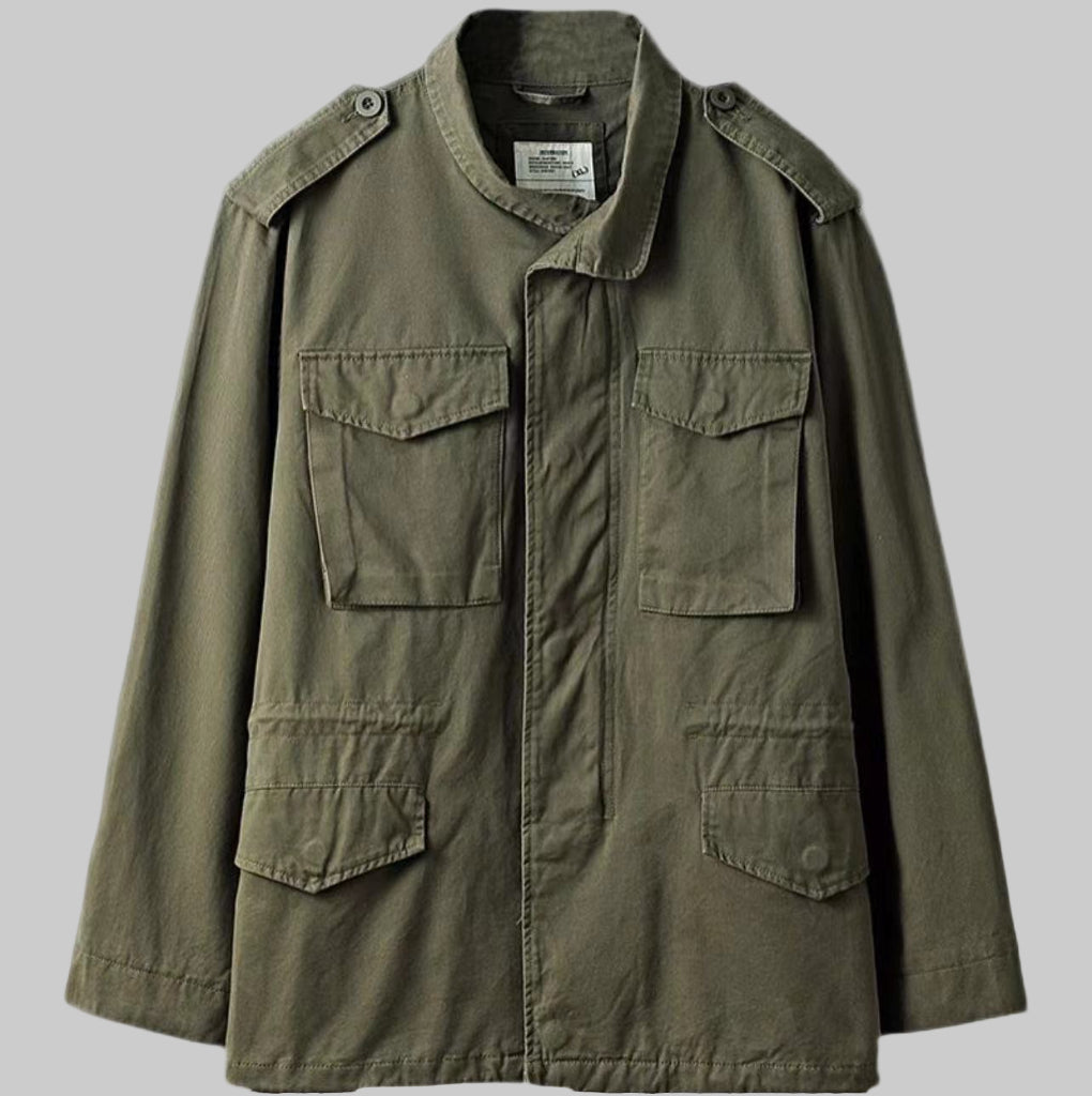 Menns Vintage Militær Feltjakke