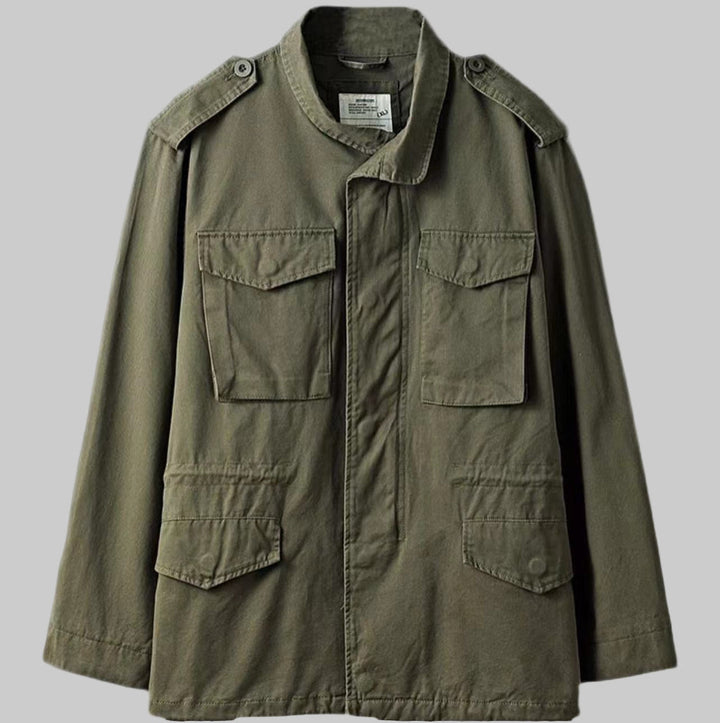 Menns Vintage Militær Feltjakke