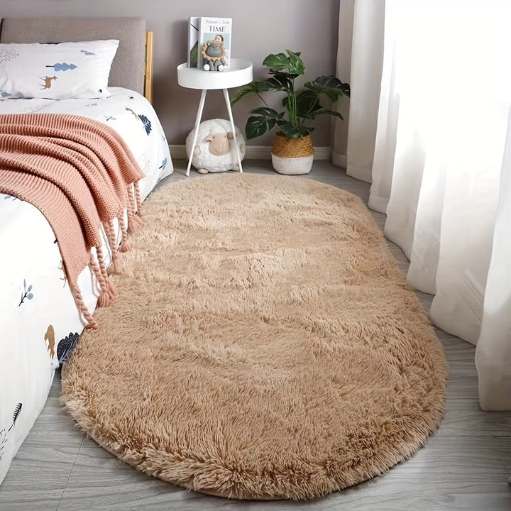 Ovalt Pluss-Teppe – Mykt Teppe med Stil til Soverom og Stue