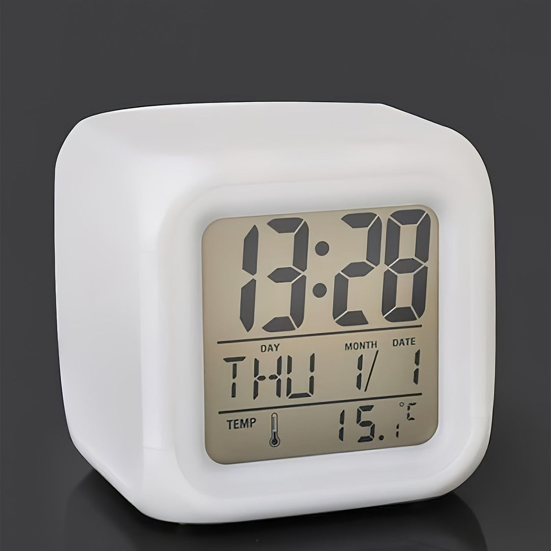 Digitalt LED-ur med temperaturdisplay – Stillegående og lyssterkt for ethvert rom