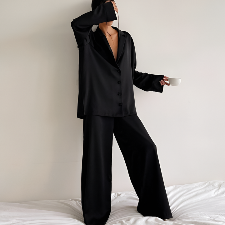 Kvinners Satin Loungewear Sett