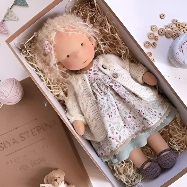 Håndlaget Waldorf Koset Dukke