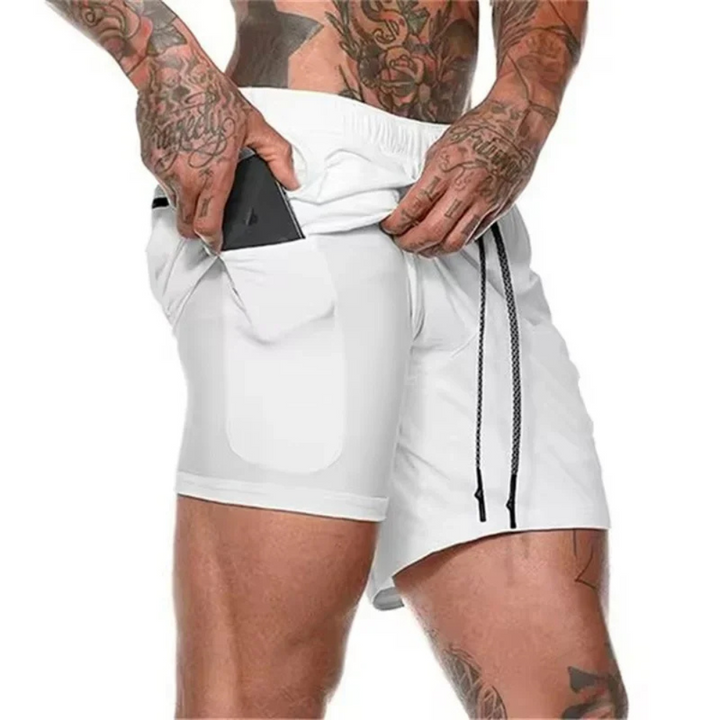 2-i-1 Menns Sport Shorts – Utviklet for Ytelse og Komfort