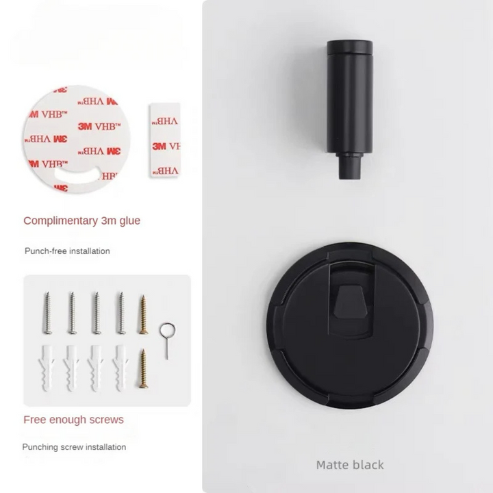 Ingen Boring Magnetisk Dørstopper Gulvmontering