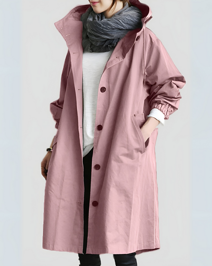 Klassisk Hette Trench Coat
