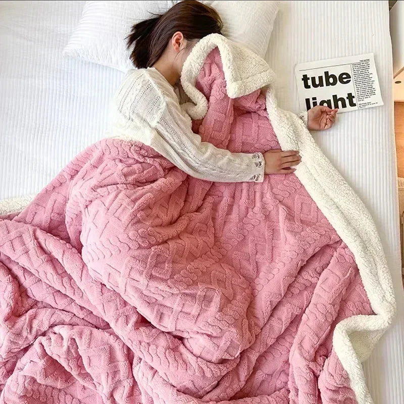 WarmWool Tykt Vinterteppe i Lammeull