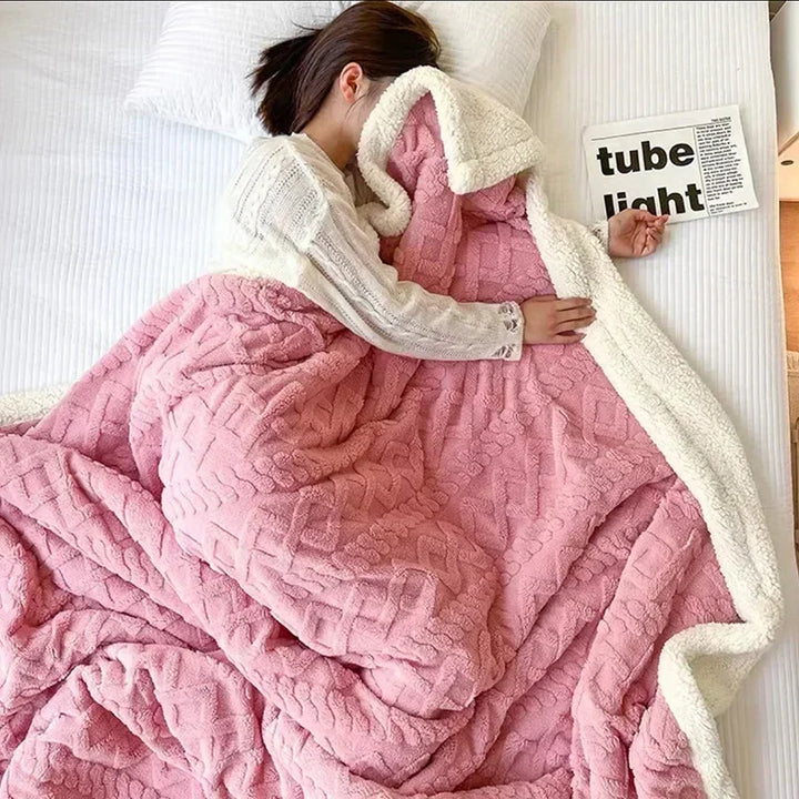 WarmWool Tykt Vinterteppe i Lammeull
