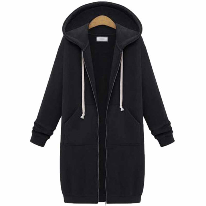 Rento pitkä naisten neuletakki - CozyZip