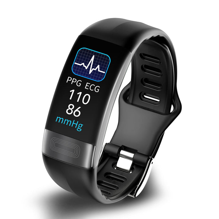 Smart Armbånd med Blodtrykksmåler, EKG, Pulsmåling, Oksygenmetning og Søvnsporing - FDA-godkjent