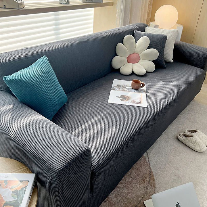 Teksturert Stretch Sofa Trekk Ikkeslip Sofa Beskyttelse