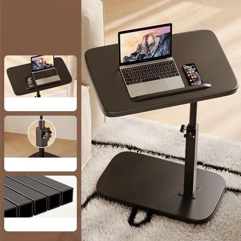 Høydejusterbart rullende pc-bord med 360° dreibar bordplate, 45–80 cm, 30 kg bæreevne