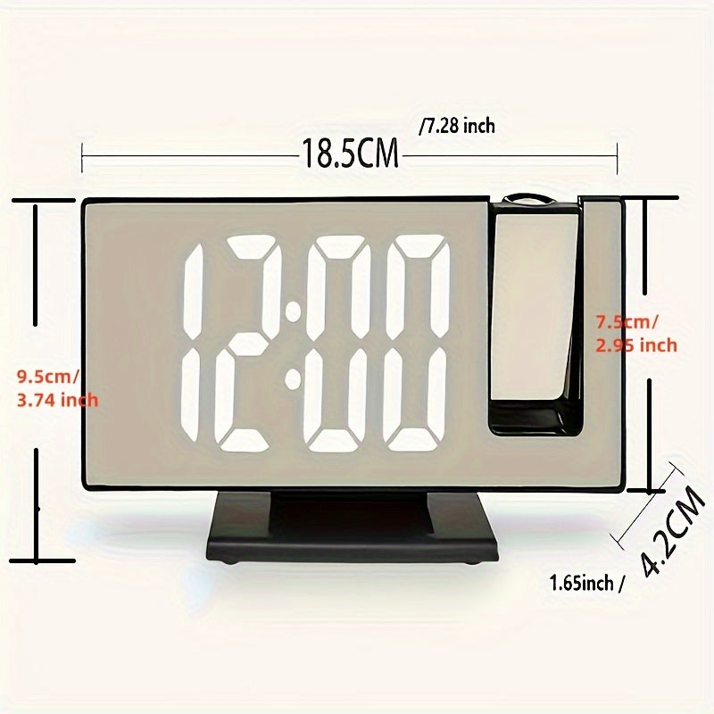 Digital projeksjonsvekkerklokke – Stort LED-display og multifunksjonell alarm