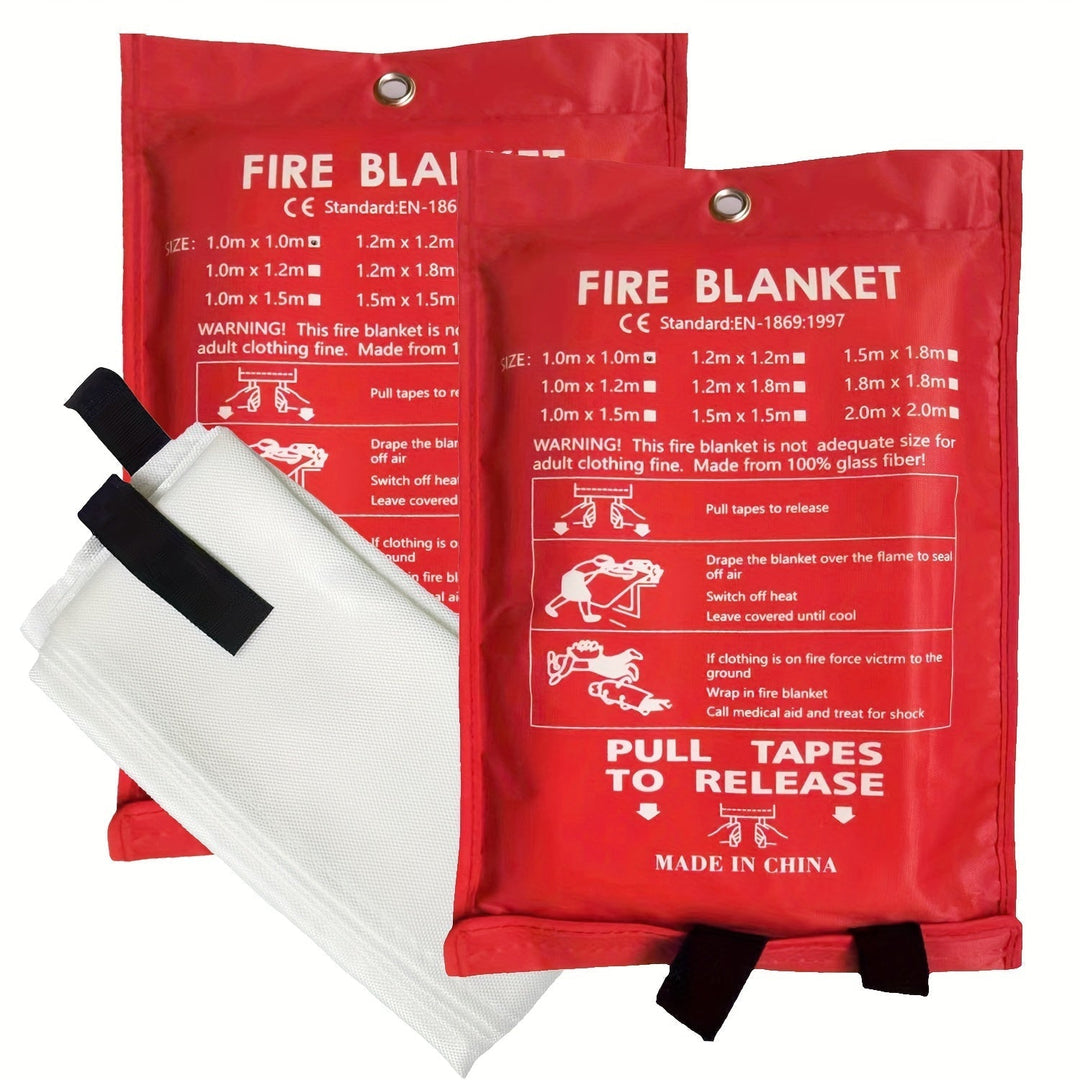Brannteppe for nødstilfeller for familier og bedrifter – Flammehemmende brannteppe for kjøkken, kontor og bil