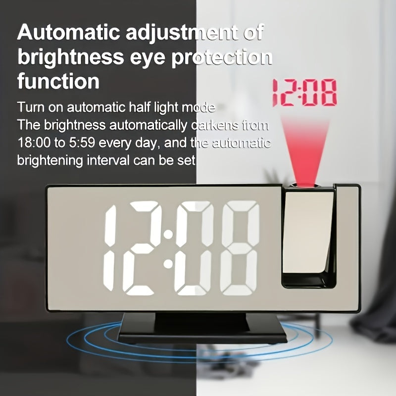 Digital projeksjonsvekkerklokke – Stort LED-display og multifunksjonell alarm