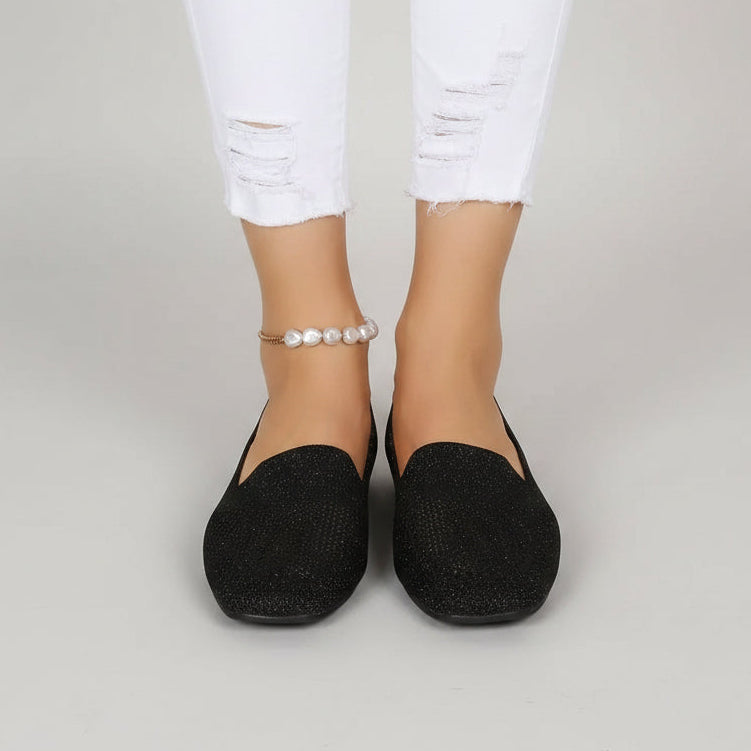 Ortopediske slip-on-sneakers for dame med myk fotseng og pustende mesh