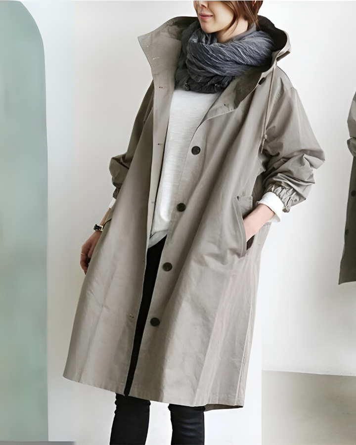 Klassisk Hette Trench Coat