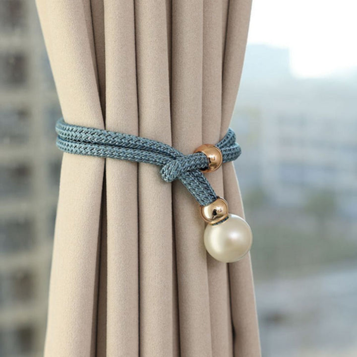 Luksuriøs Elegant 2-Dels Sett Perle Gardintie Back