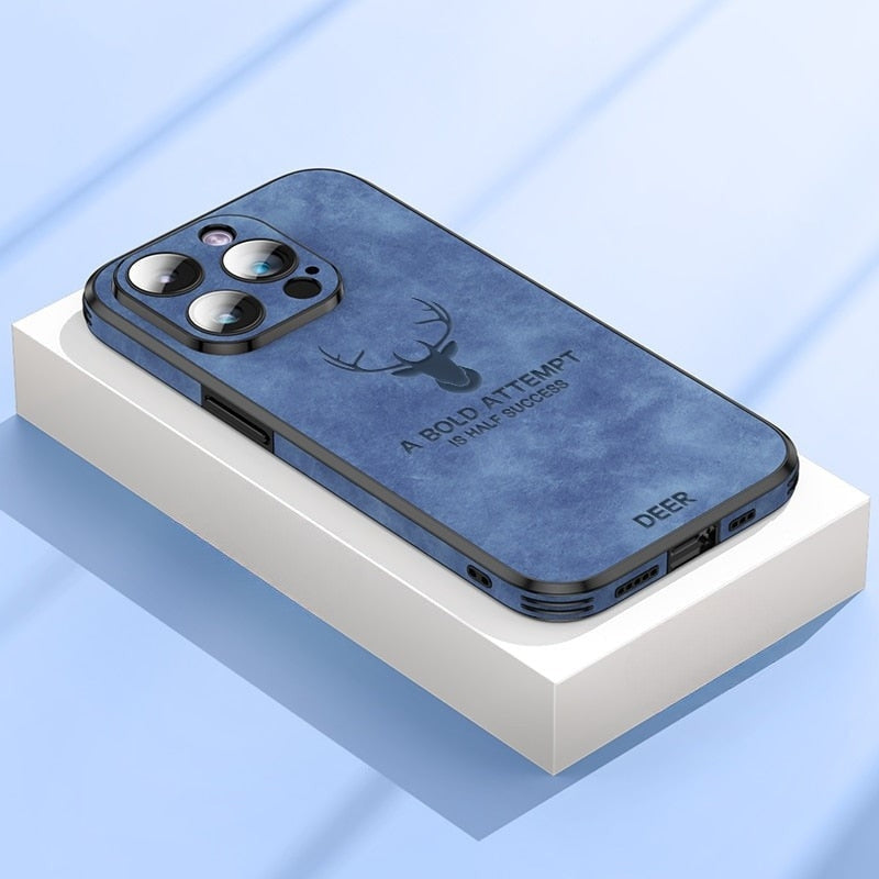 Luksuriøst iPhone-deksel i hjorteskinn - Veltro