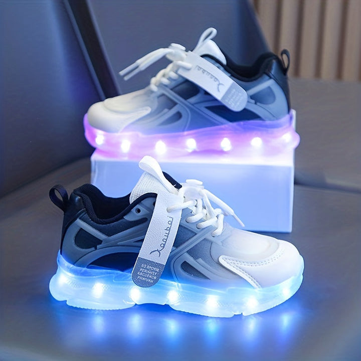 Lysende Sneakers for Barn – Fargerike, LED-Belysning for et Lekent Look