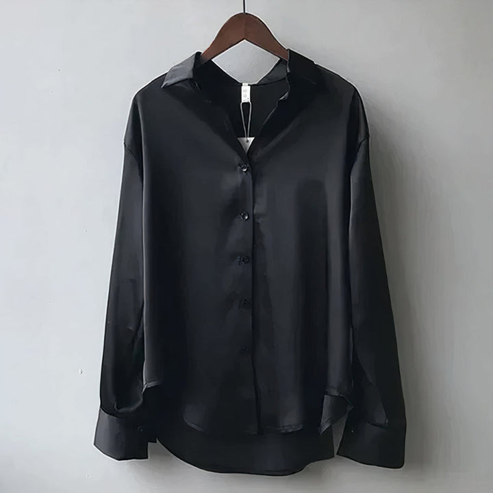Elegant Satin Bluse