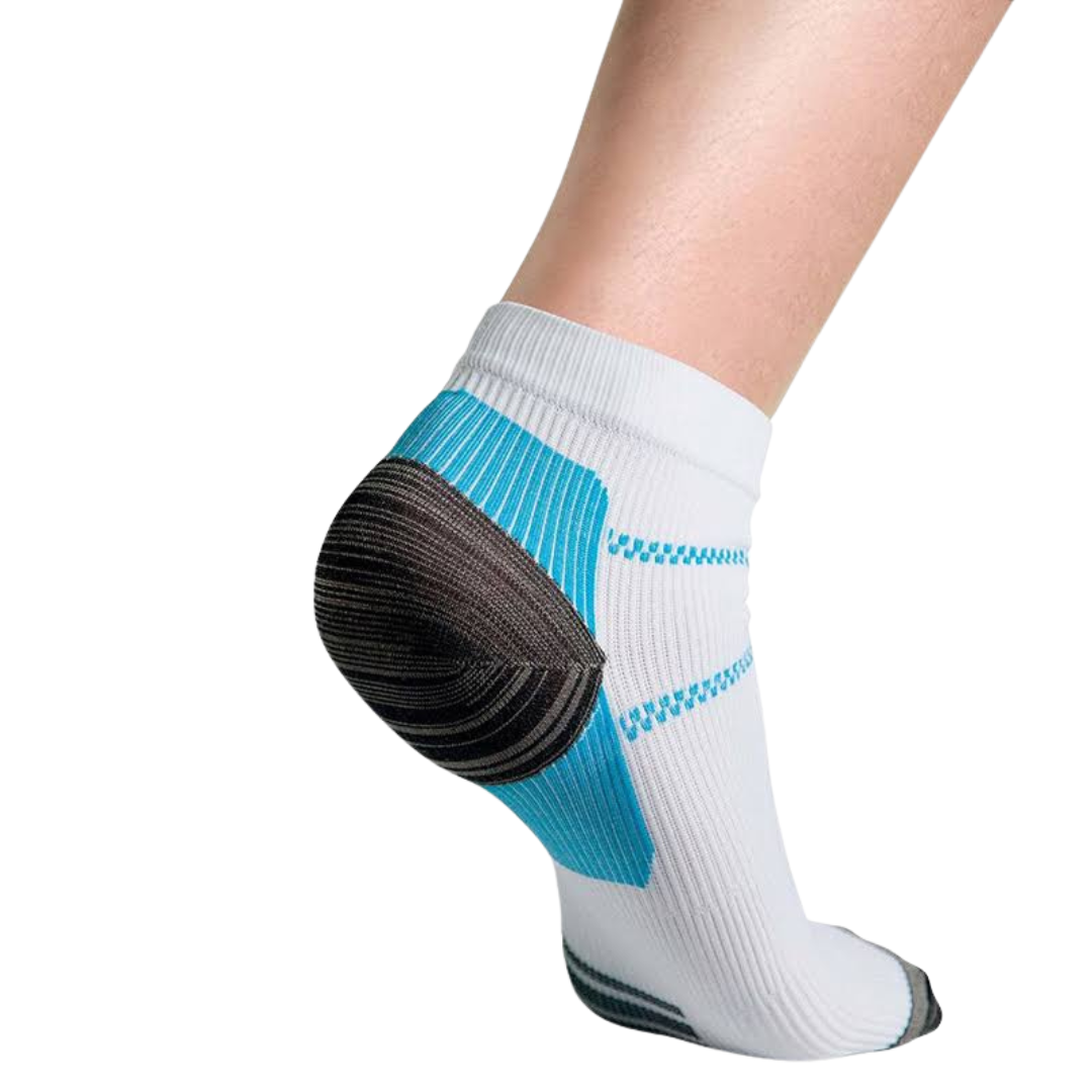 Ortopediske kompresjonsstrømper mot slitne, tunge ben og fotsmerter