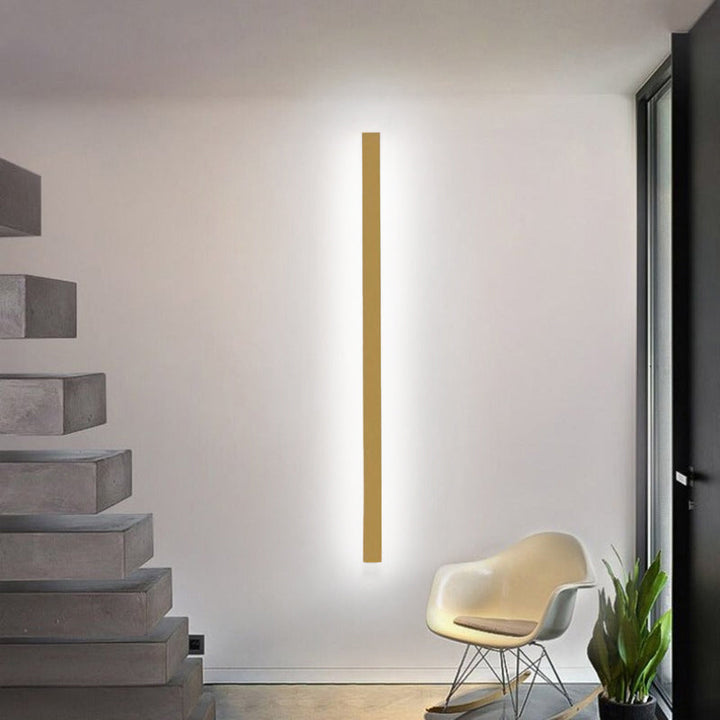 Arisha Minimalistisk Lineær Vegglampe LED Gull/Svart/Hvit Soverom
