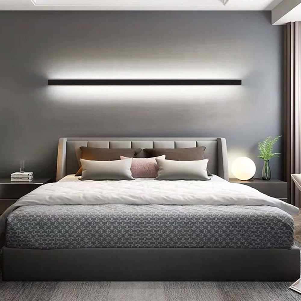 Arisha Minimalistisk Lineær Vegglampe LED Gull/Svart/Hvit Soverom