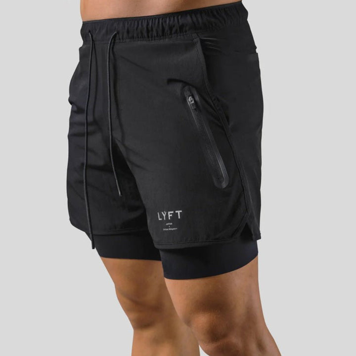 2-i-1 Sport- og Treningsshorts Herrer