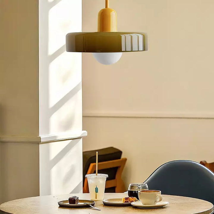 Fargerik takpendel i Bauhaus-stil - StiloGlas