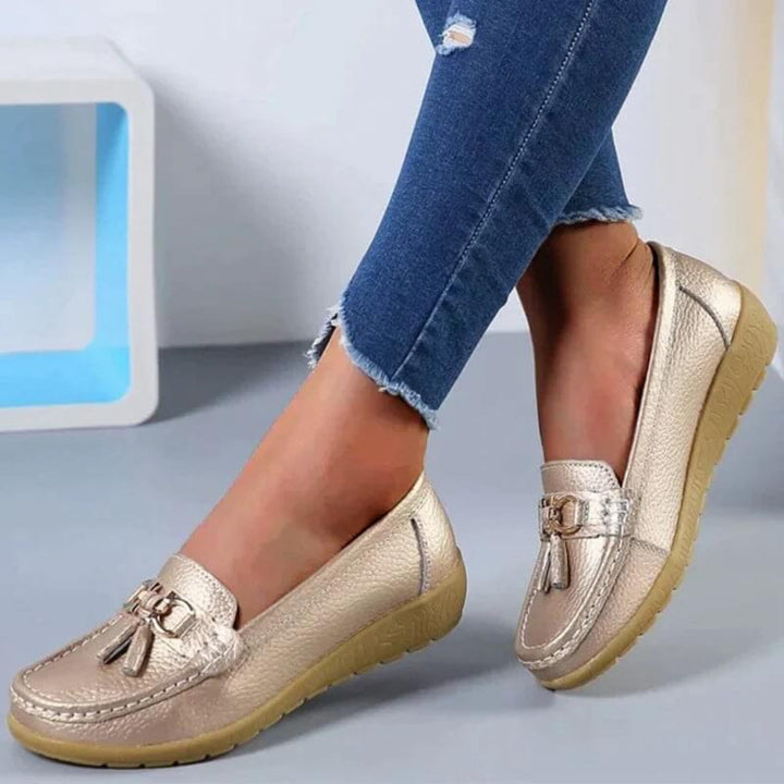 Kvinners Retro Wedge Loafers