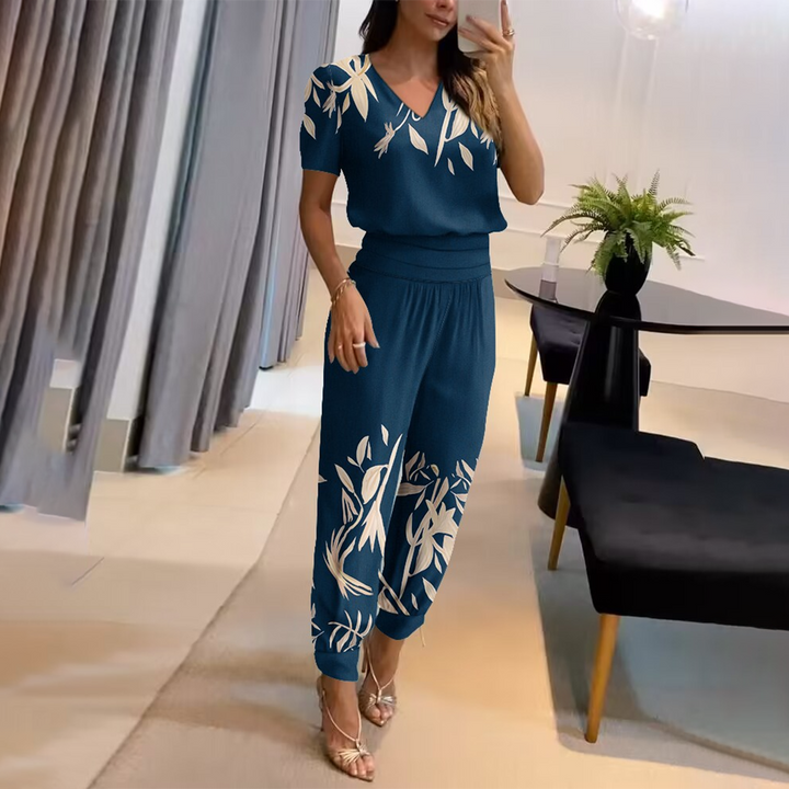 Tabea – Stilig Trykt Chic Jumpsuit for Kvinner